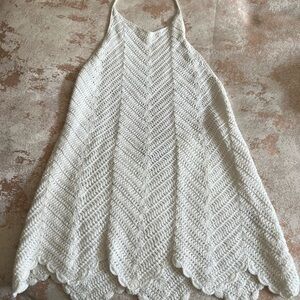 INTERMIX CROCHET HALTER TOP SIZE P
